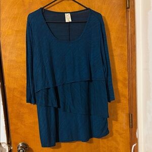Faded Glory Teal Layered Tunic